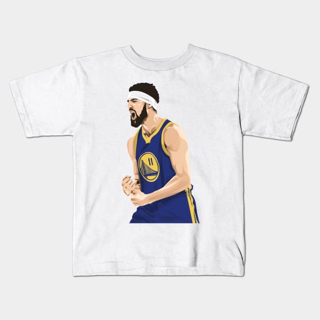 Klay Thompson Kids T-Shirt by knnthmrctn